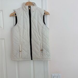Ralph Lauren Cream Quilted Vest